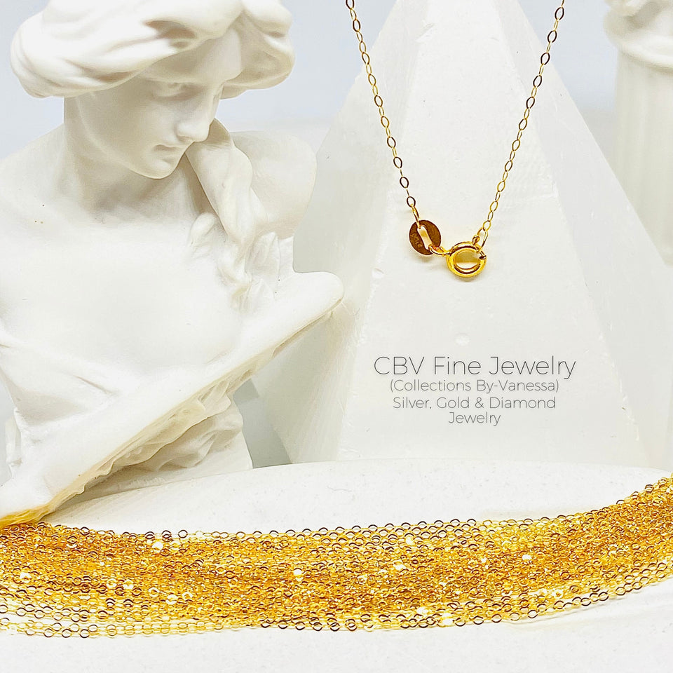 CBV Fine Tauco Chain Necklace | Pawnable | Real 18k Gold