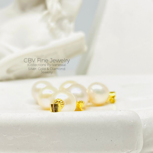 Classy Pearl Necklace | Real 18k Gold | Real Water Pearl