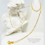 CBV Fine Tauco Chain Necklace | Pawnable | Real 18k Gold