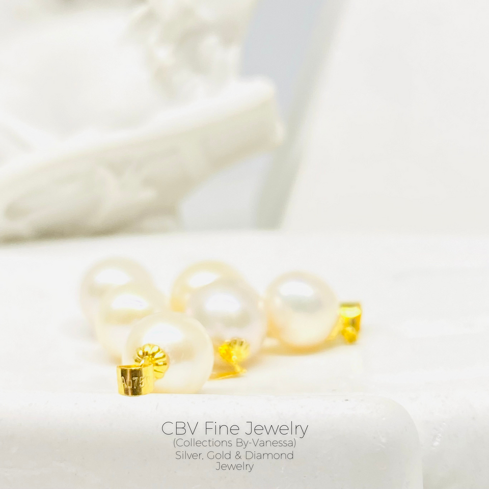 Classy Pearl Necklace | Real 18k Gold | Real Water Pearl