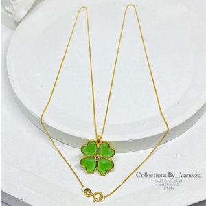St. Patrick Necklace | Pawnable | Real 18k Gold | 18 inches