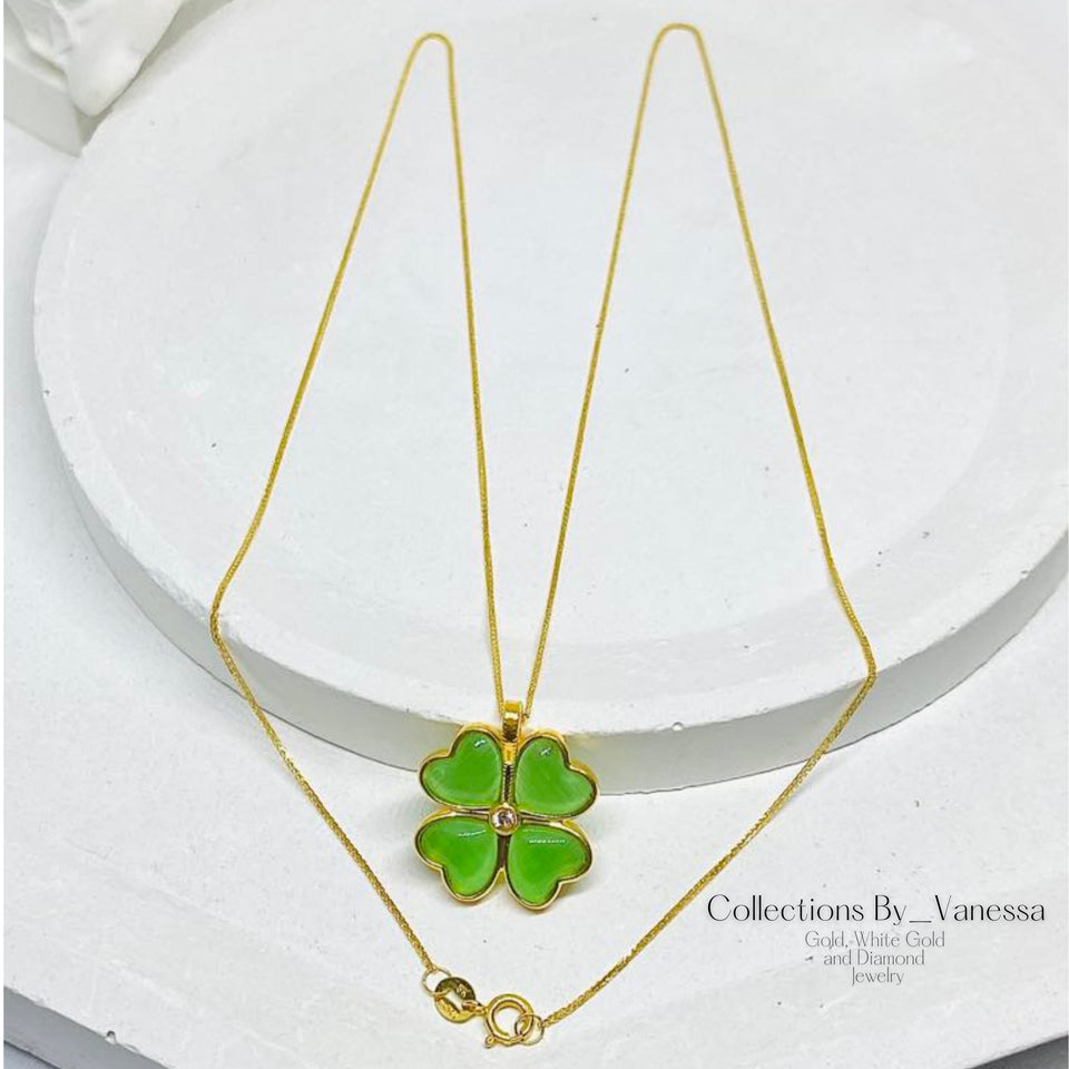 St. Patrick Necklace | Pawnable | Real 18k Gold | 18 inches