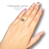 CBV 2cts Emerald Moissanite Engagement Ring | Pawnable | Real 18k Gold