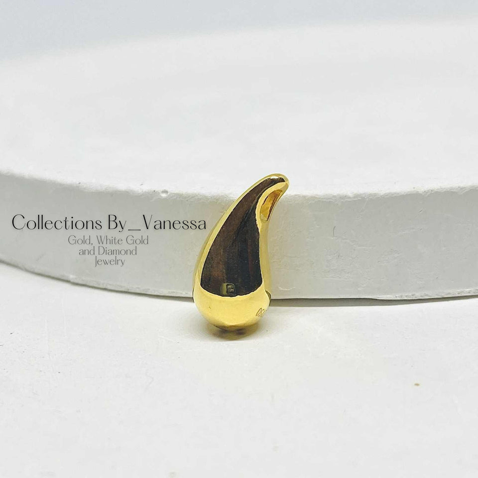 Plain Teardrop Pendant | Real 18k Gold | Pawnable