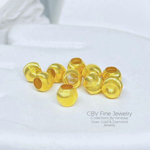 CBV Cat Eye Ball Necklace | Pawnable | Real 18k Gold
