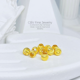 CBV Cat Eye Ball Necklace | Pawnable | Real 18k Gold