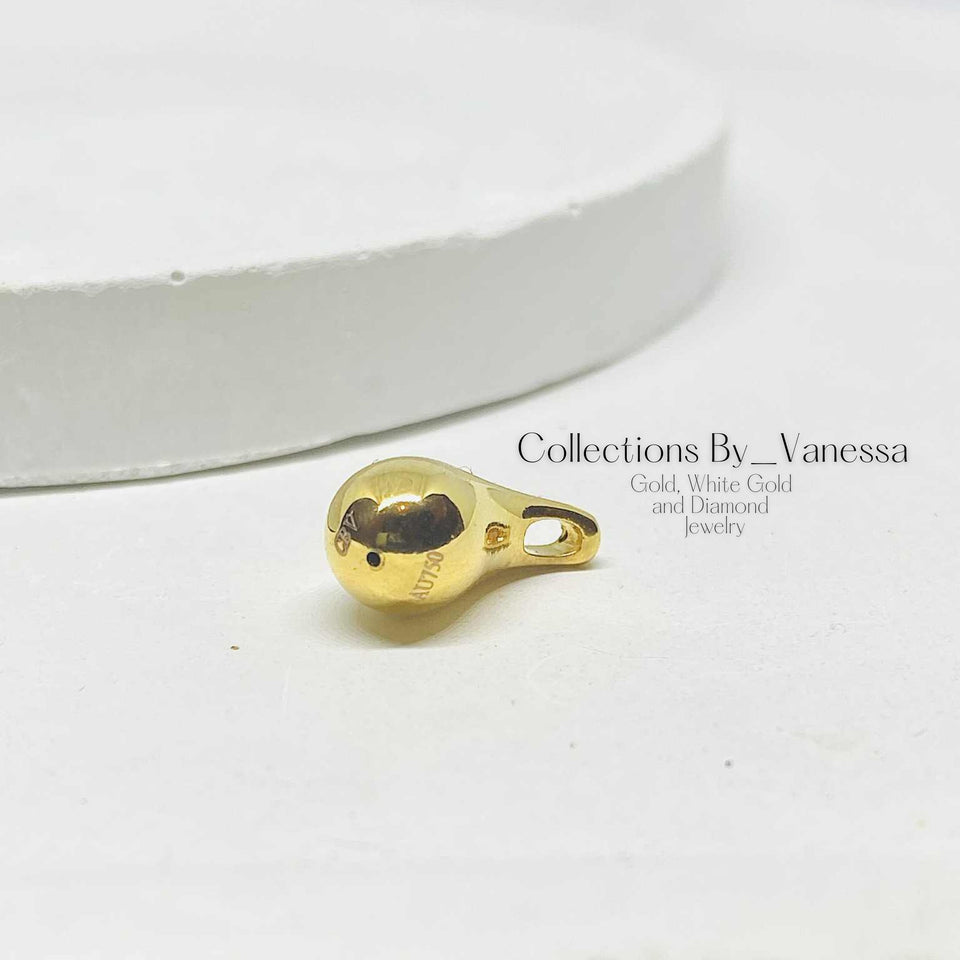 Plain Teardrop Pendant | Real 18k Gold | Pawnable