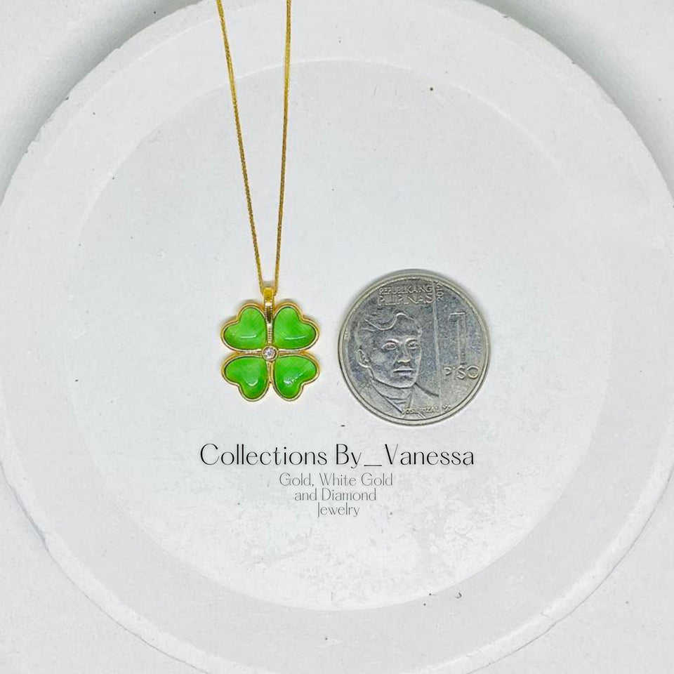 St. Patrick Necklace | Pawnable | Real 18k Gold | 18 inches