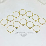 Birth Gemstone Ring | Pawnable | Real 18k Gold