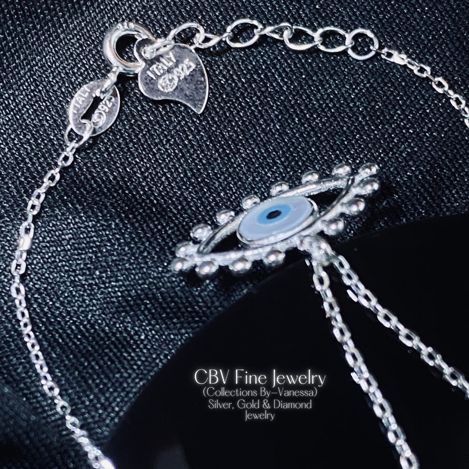 Dazzling Evil Eye Necklace | Premium Sterling Silver
