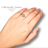 CBV 2cts Emerald Moissanite Engagement Ring | Pawnable | Real 18k Gold