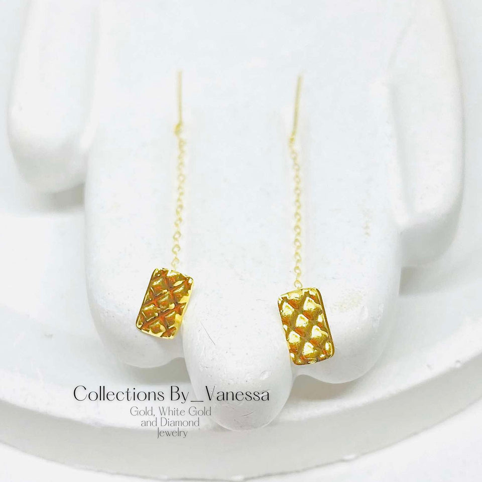 CBV TikTak Earrings | Real 18k Gold