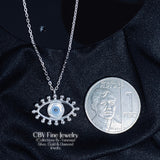Dazzling Evil Eye Necklace | Premium Sterling Silver