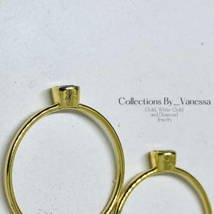 Birth Gemstone Ring | Pawnable | Real 18k Gold