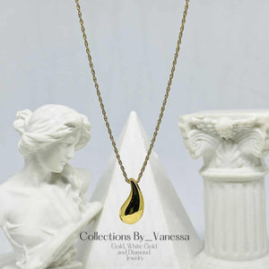 Plain Teardrop Pendant | Real 18k Gold | Pawnable