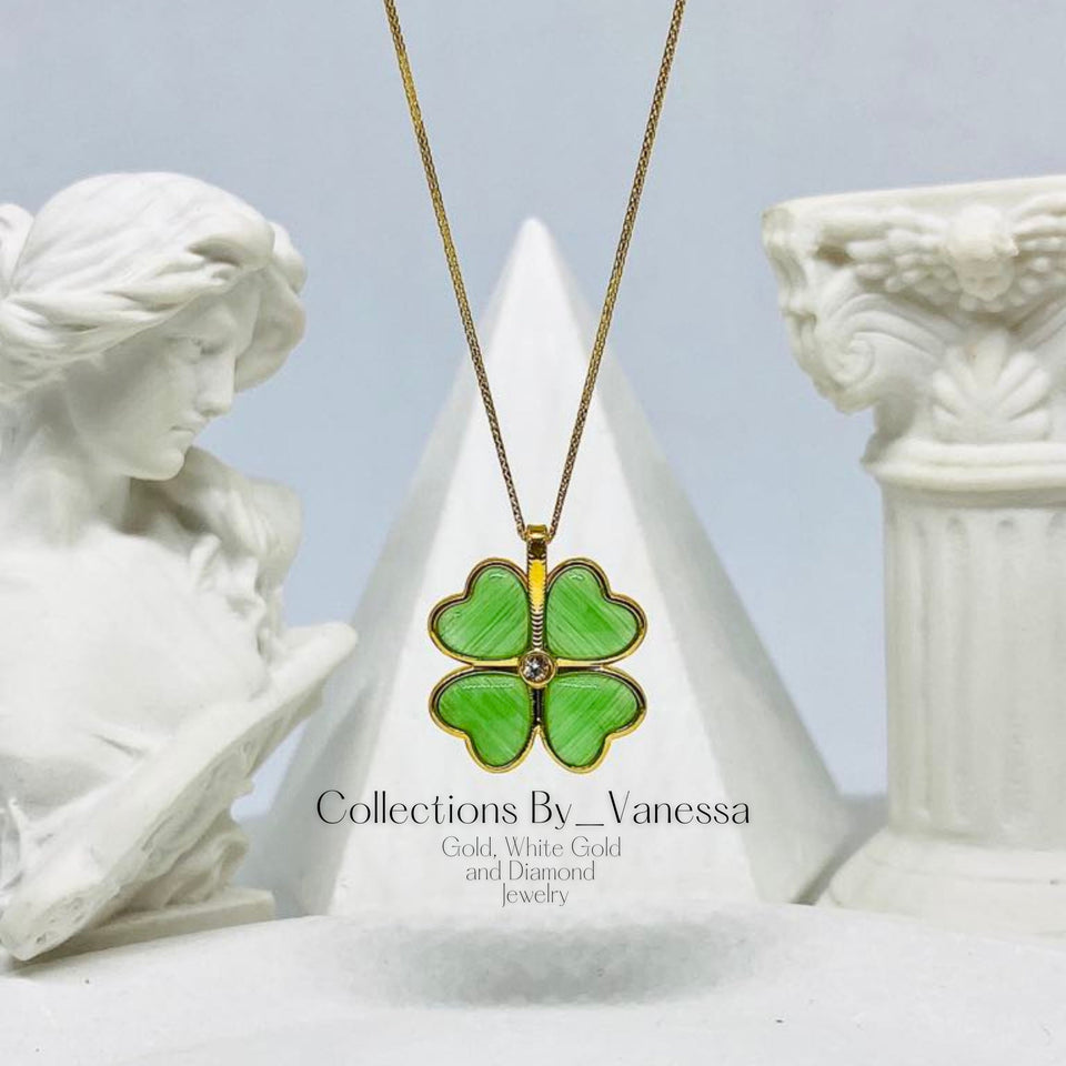 St. Patrick Necklace | Pawnable | Real 18k Gold | 18 inches