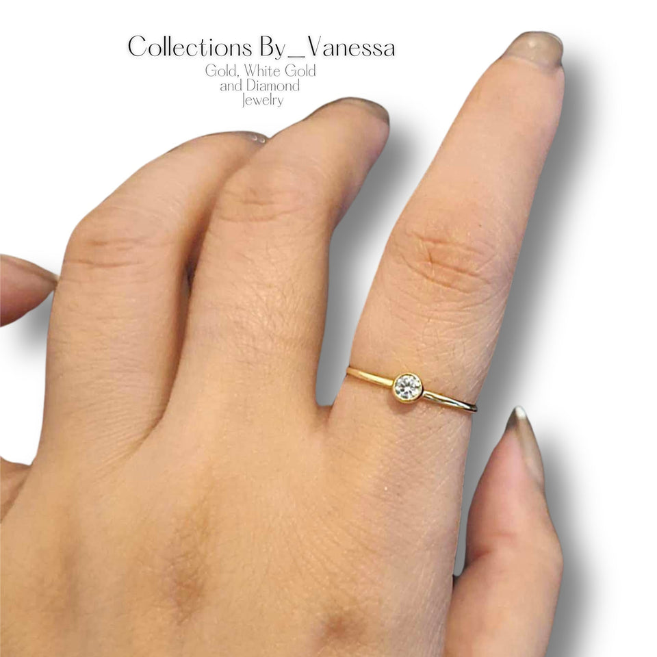 Birth Gemstone Ring | Pawnable | Real 18k Gold