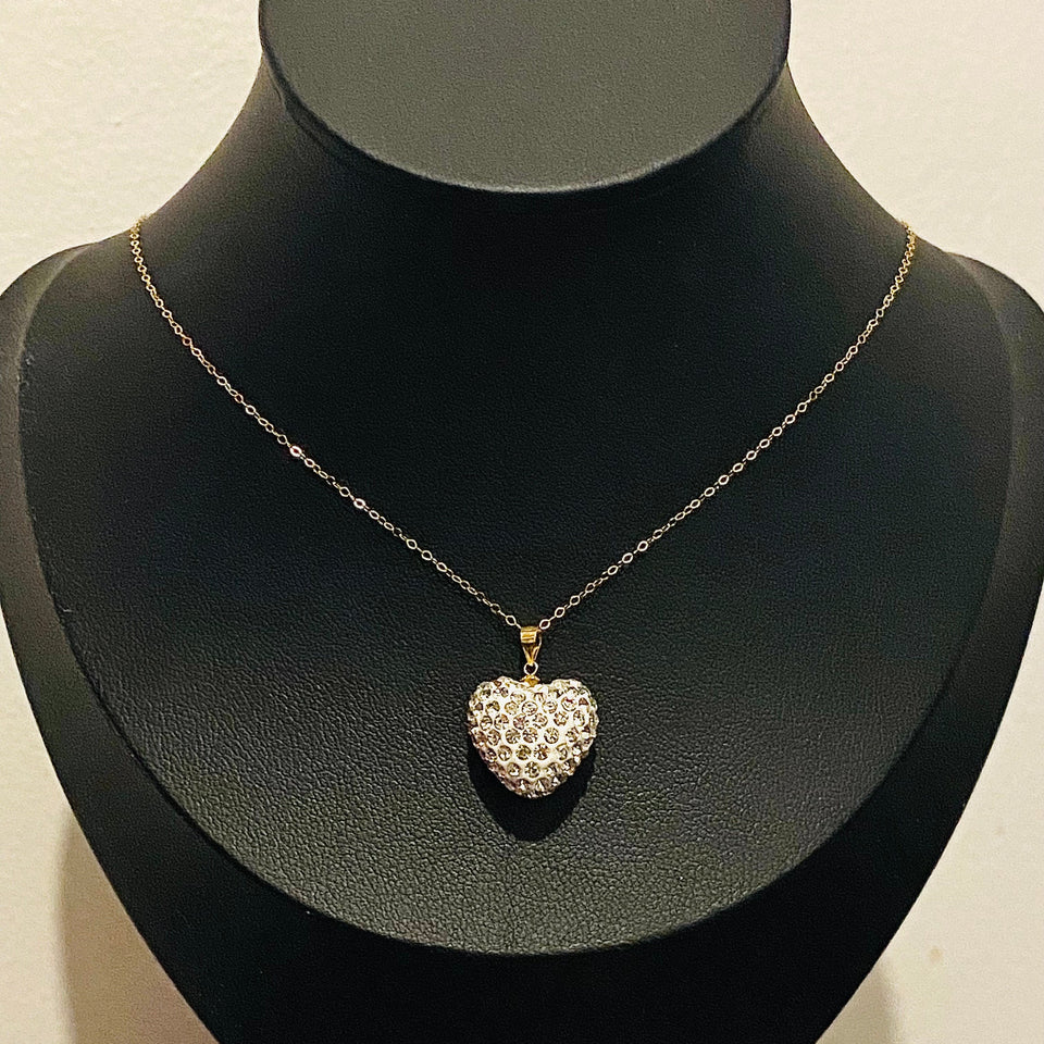 CBV Swarovski Heart in 18k Gold Setting | Women's Unique Jewelry