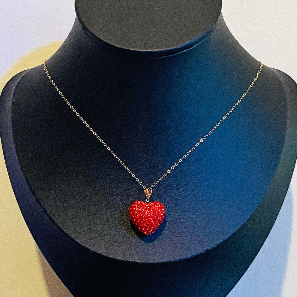 CBV Swarovski Heart in 18k Gold Setting | Women's Unique Jewelry