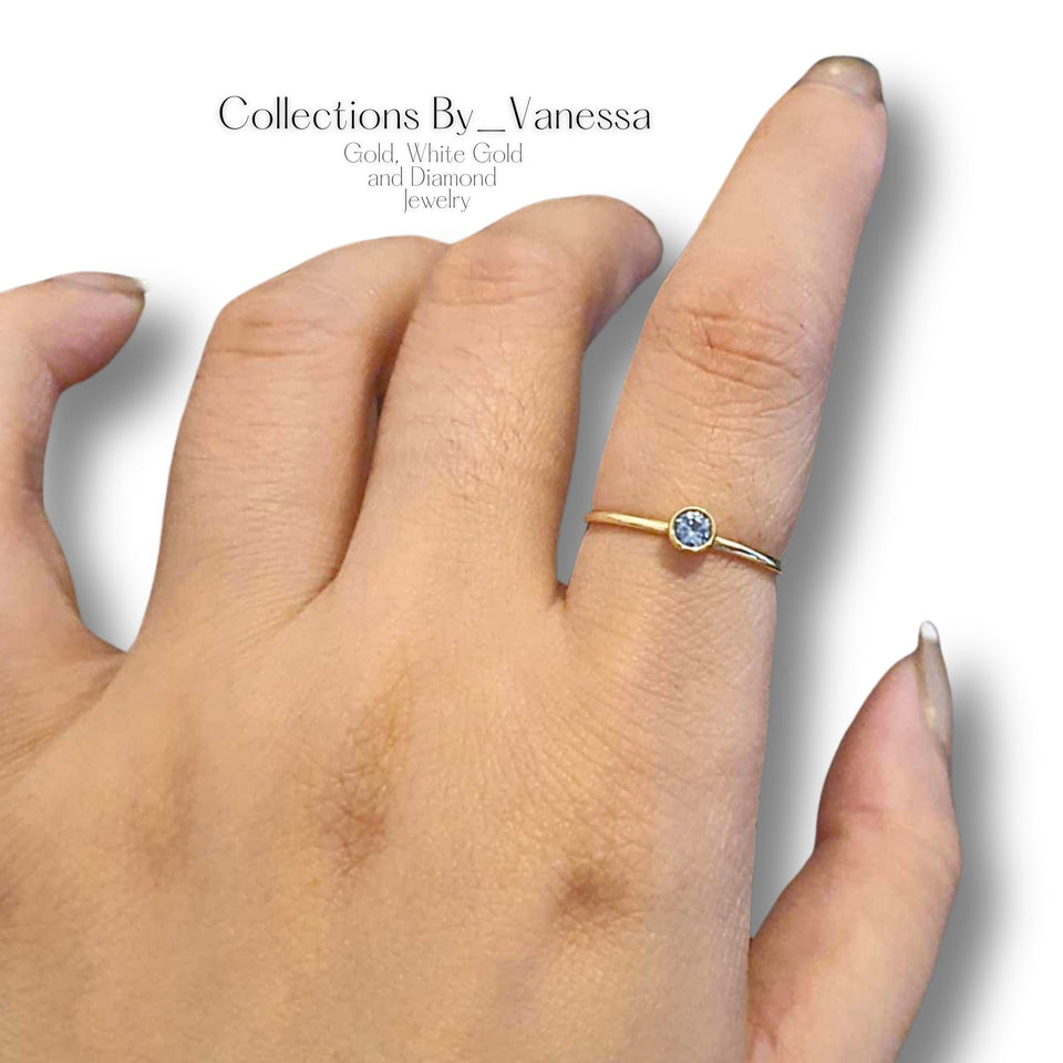 Birth Gemstone Ring | Pawnable | Real 18k Gold