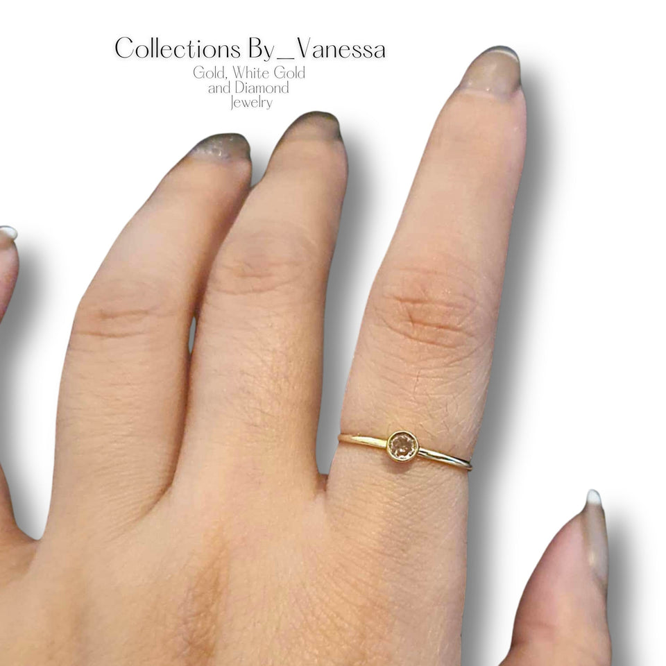 Birth Gemstone Ring | Pawnable | Real 18k Gold