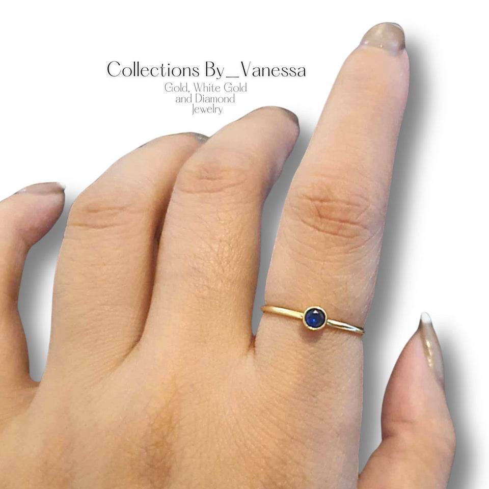 Birth Gemstone Ring | Pawnable | Real 18k Gold