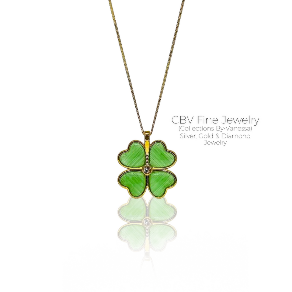 St. Patrick Necklace | Pawnable | Real 18k Gold | 18 inches
