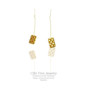 CBV TikTak Earrings | Real 18k Gold