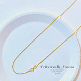 CBV Japan Style Chain Necklace | Pawnable | Real 18k Gold