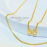 CBV Japan Style Chain Necklace | Pawnable | Real 18k Gold