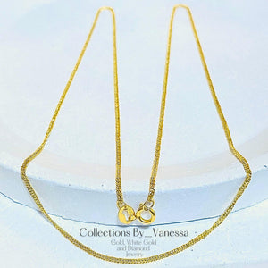 CBV Japan Style Chain Necklace | Pawnable | Real 18k Gold