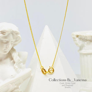 CBV Japan Style Chain Necklace | Pawnable | Real 18k Gold