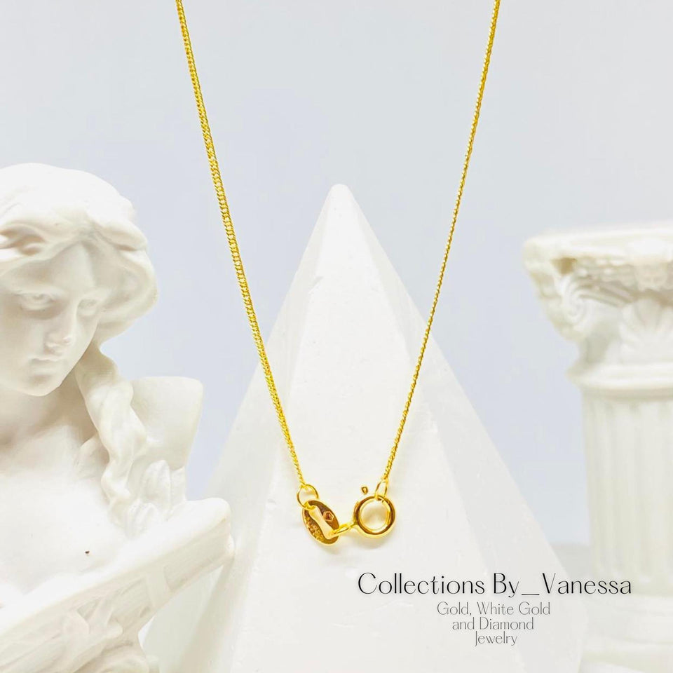 CBV Japan Style Chain Necklace | Pawnable | Real 18k Gold