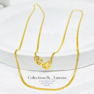 CBV Japan Style Chain Necklace | Pawnable | Real 18k Gold