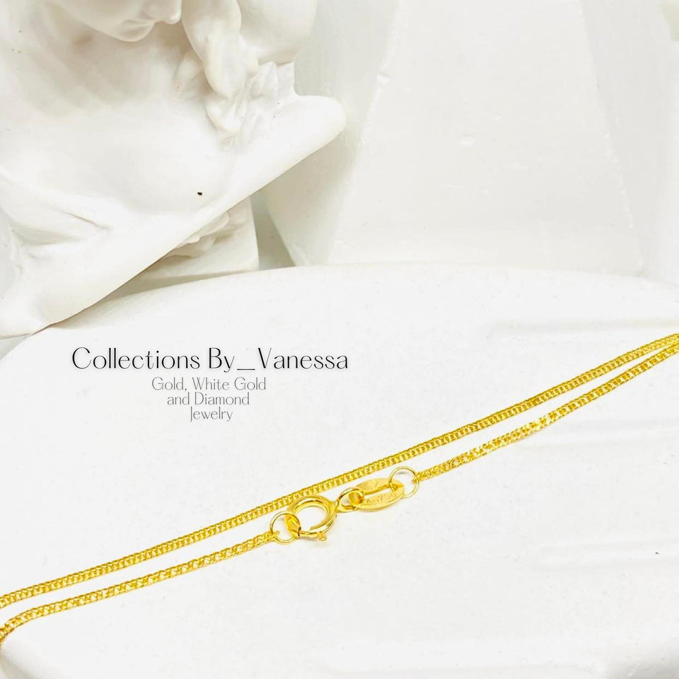 CBV Japan Style Chain Necklace | Pawnable | Real 18k Gold